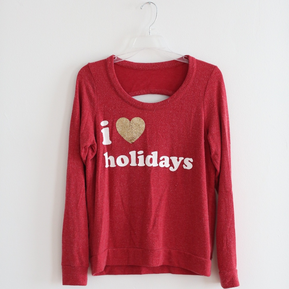 Chaser I Heart Holidays Sweatshirt